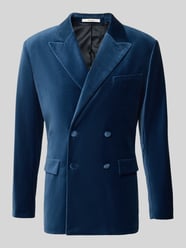 Smoking o kroju slim fit z bawełnianego aksamitu od Selected - 36