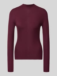 Slim fit pullover met turtleneck van zuivere scheerwol, model 'FOLIORA' van BOSS Bordeaux - 25