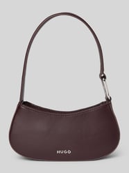 Handtasche mit Label-Applikation Modell 'Terrah_Hobo' von HUGO Bordeaux - 36