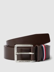 Ledergürtel mit Dornschließe Modell 'ESPO' von Jack & Jones Braun - 3