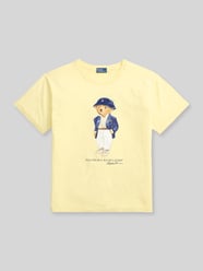 męski t-shirt o kroju regular fit z nadruk polo bear od Polo Ralph Lauren - 14