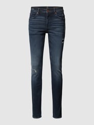 Slim Fit Jeans mit Destroyed-Effekten Modell 'Delaware' von BOSS Orange Blau - 25