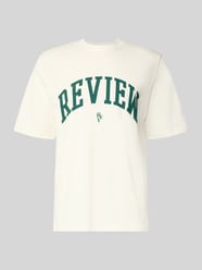T-Shirt mit Label-Print und Rundhalsausschnitt von REVIEW - 37