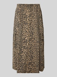 Midirock mit Animal-Print und Cargotaschen von MOS MOSH Beige - 8