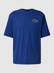 T-Shirt mit Logo-Stitching von Lacoste Blau - 15