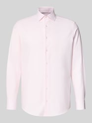 Regular Fit Business-Hemd mit Kentkragen von OLYMP Pink - 3