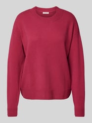 Wollen pullover met ribboorden van Christian Berg Woman Fuchsia - 39