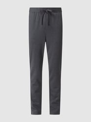 Tapered Fit Jogpants mit Streifenmuster Modell 'Linus' von Only & Sons Schwarz - 44