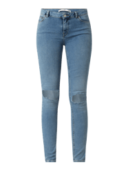 Skinny Fit Jeans mit Destroyed-Effekten  von REVIEW Blau - 28