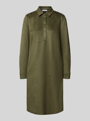 Knielanges Kleid in Leder-Optik von More & More - 40