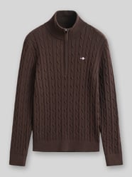 Regular Fit Troyer aus reiner Baumwolle mit Logo-Stitching von GANT - 2