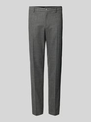 Slim fit pantalon met persplooien, model 'Genius' van BOSS Grijs / zwart - 41