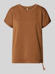 t-shirt z mieszanka moheru z okrągły dekolt model 'BANU' od Soyaconcept - 3