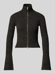 Strickjacke mit Glockenärmeln von WEEKDAY Schwarz - 22