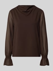 Relaxed Fit Langarmbluse mit Volants von s.Oliver BLACK LABEL - 33