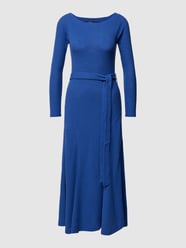 Midi-jurk in gebreide look van Polo Ralph Lauren Blauw - 17