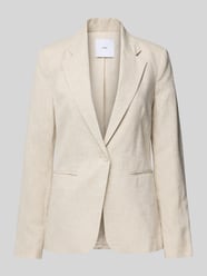 Leinenblazer mit Paspeltaschen Modell 'BORELI' von Mango Beige - 6