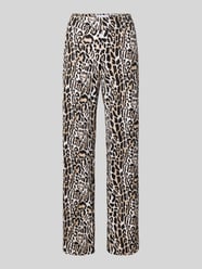 Straight Leg Stoffhose mit elastischem Bund Modell 'CANDICE' von Raffaello Rossi Beige - 17