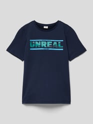 T-Shirt mit Statement-Print von s.Oliver RED LABEL Blau - 22