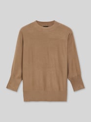 relaxed fit pullover met vleermuismouwen van s.Oliver BLACK LABEL Beige - 36