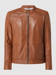 Lederjacke aus Lammnappa Modell 'Roman' von BULL & BERRY Braun - 14