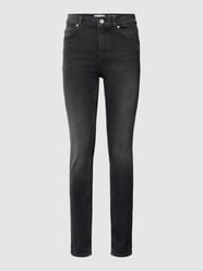 Skinny Fit Jeans mit Label-Details von Marc O'Polo Schwarz - 7