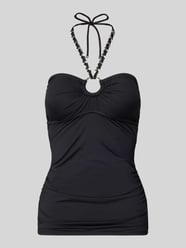Góra od tankini z wiązaniem na szyi w efekcie łańcuszka od Michael Kors - 7
