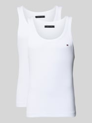 Slim fit tanktop van katoenmix in een set van 2 stuks van Tommy Hilfiger - 1
