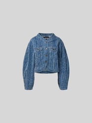 Cropped Jeansjacke mit Ballonärmeln von ROTATE - 8