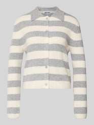 Gebreid jack met streepmotief en polokraag van REVIEW - 9