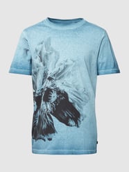 T-Shirt mit Motiv-Print von QS by s.Oliver Blau / Türkis - 36