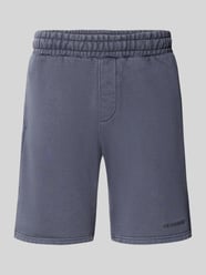 Sweatshorts mit elastischem Bund und Logo-Stitching von PEGADOR - 21