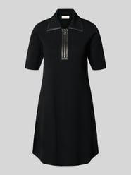 Knielange jurk van viscosemix met platte kraag van Liu Jo White - 32