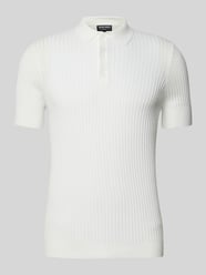 Slim Fit Poloshirt mit Strukturmuster von Antony Morato - 33