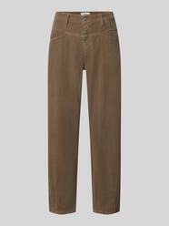 Barrel Fit Cordhose aus reiner Baumwolle Modell 'ELIN' von CAMBIO Beige - 44