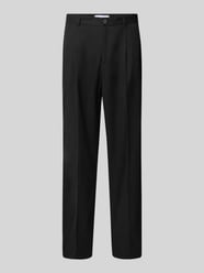 Stoffen broek met bandplooien, model 'Randall' van Les Deux - 21