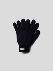 Handschuhe mit Strick-Optik von Le Bonnet Blau / Türkis - 6
