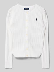 Kardigan rozpinany o kroju regular fit z czystej bawełny od Polo Ralph Lauren Teens - 43