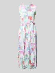 Hemdblusenkleid mit V-Ausschnitt von Milano Italy - 33