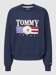 Sweatshirt mit Label-Patch von Tommy Jeans Blau - 38
