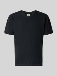 T-Shirt aus Baumwoll-Leinen-Mix mit V-Ausschnitt von Superdry - 32