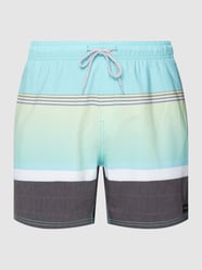 Badehose mit Streifenmuster Modell 'PARTY' von Rip Curl Türkis - 40