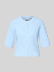 Kardigan rozpinany o pudełkowym kroju z prążkowanej dzianiny model 'SILLY' od PIECES - 33
