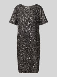 Knielange jurk met ronde hals van comma - 27