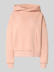 Hoodie mit überschnittenen Schultern und Känguru-Tasche von Review Pink - 6