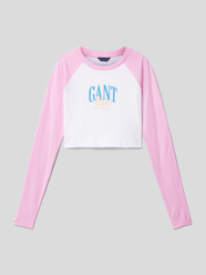 Cropped Longsleeve mit Raglanärmeln von Gant Rosa - 45
