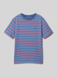 T-Shirt mit Logo-Stitching von Polo Ralph Lauren Teens Blau - 8