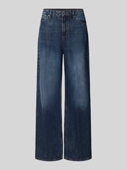 Wide leg jeans met bandplooien-detail: van katoenmix van s.Oliver RED LABEL - 3