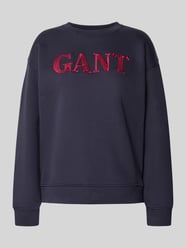 Sweatshirt mit Rundhalsausschnitt und Label-Stitching von Gant - 33