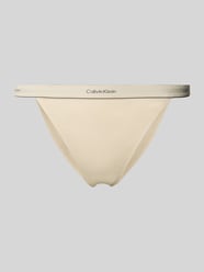 Tanga met logostitching, model 'Redefined' van Calvin Klein Underwear Beige - 31